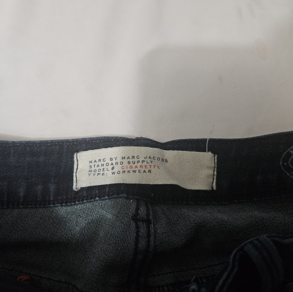 Marc By Marc Jacobs Dark Wash Mid Rise Patchwork Skinny Jeans Size 29! - Picture 3 of 8